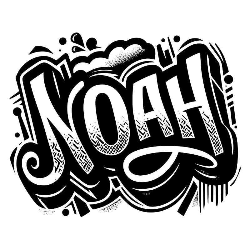 Noah Surname First Name Graffiti