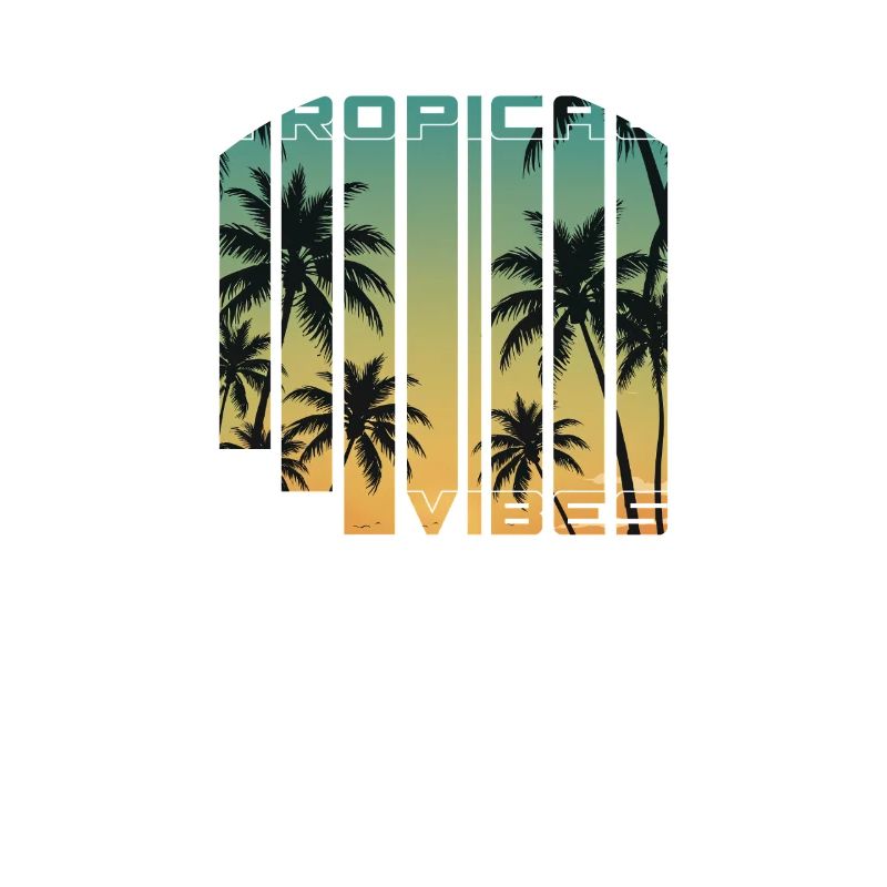 Tropical Vibes Gradient Palms