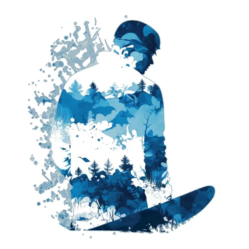 Snowboarder Abstract