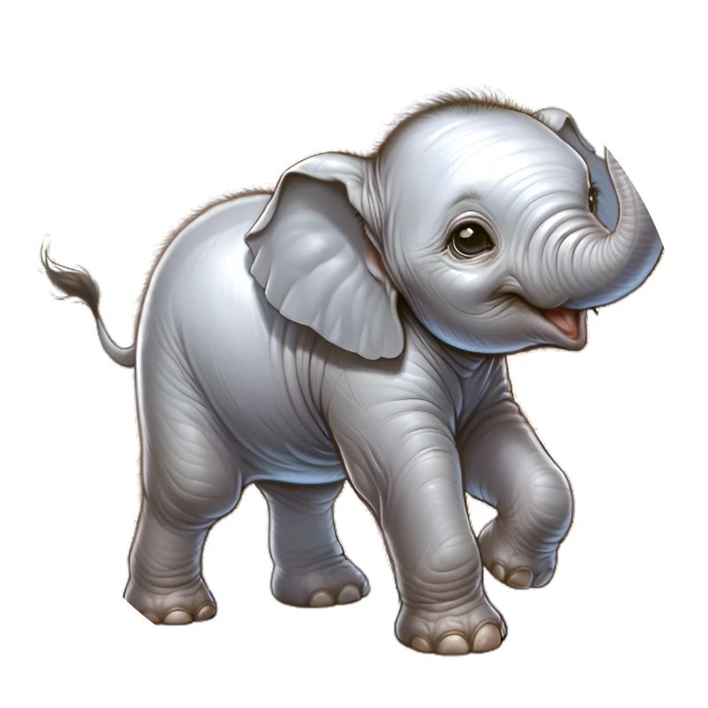 Conception d’éléphant mignon (bébé éléphant)