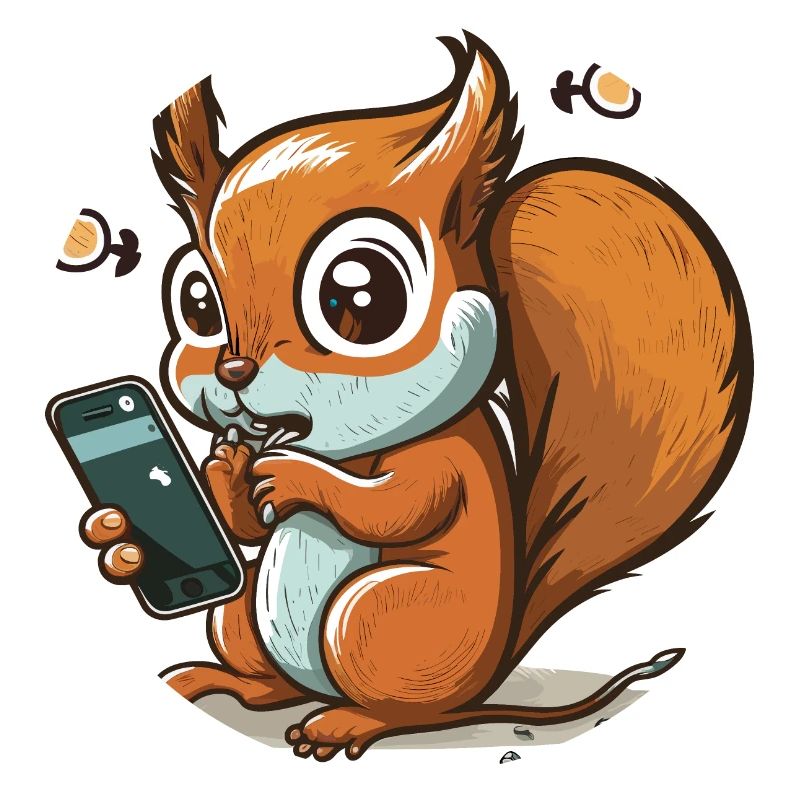 Scroll weiter, Eichhörnchen!