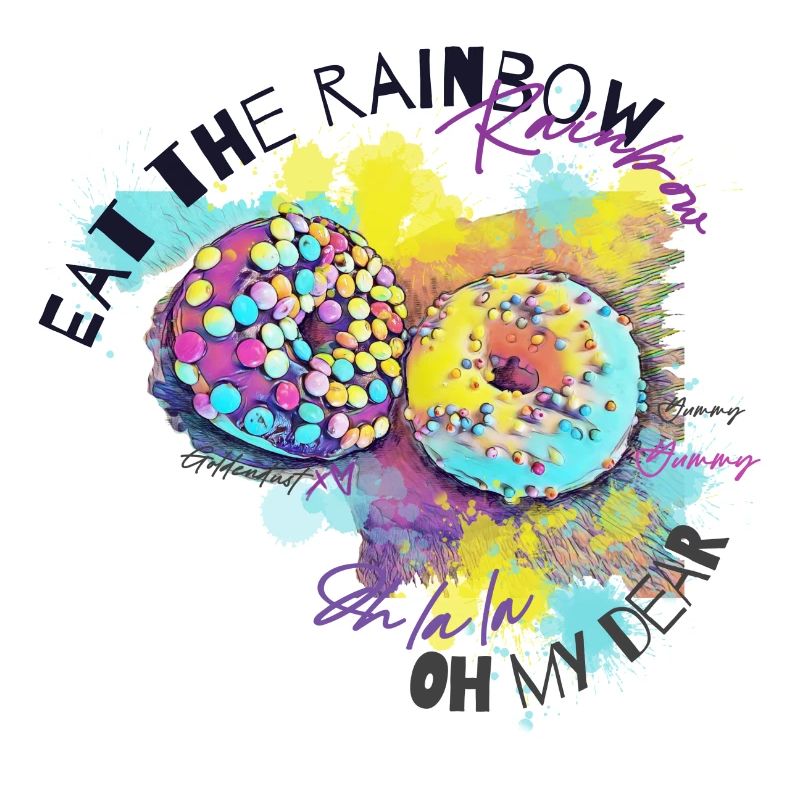 Donut - funny design Goldendust Artwork XO735