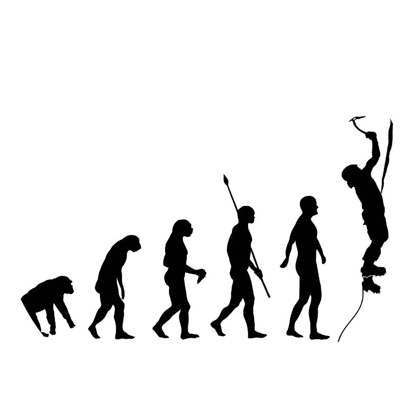 Evolution des Menschen, Eisklettern, Eiskletterer
