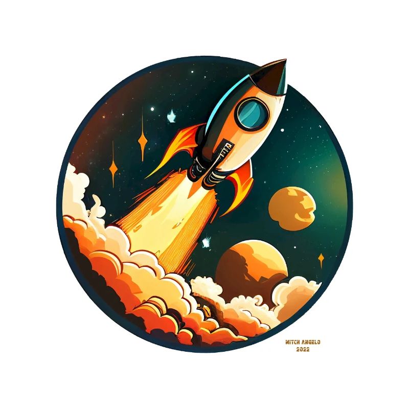 Fusée en route vers l'espace