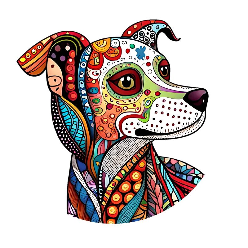 Zentangle Chien