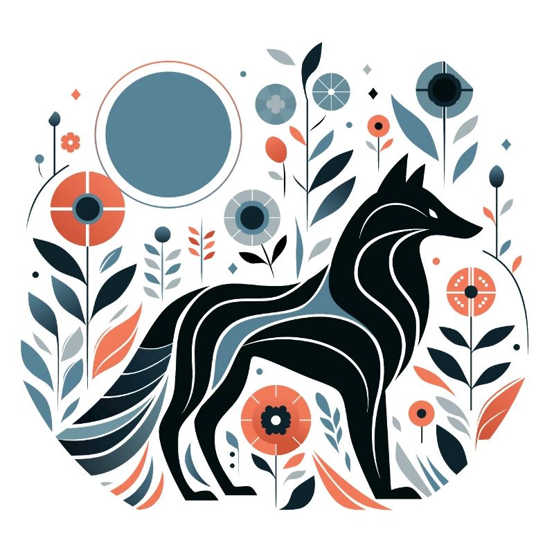 Floral Wolf