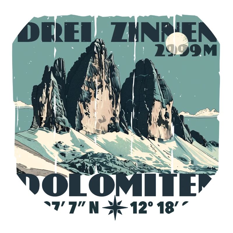 Three Peaks Dolomites Hiking Souvenir Lavaredo