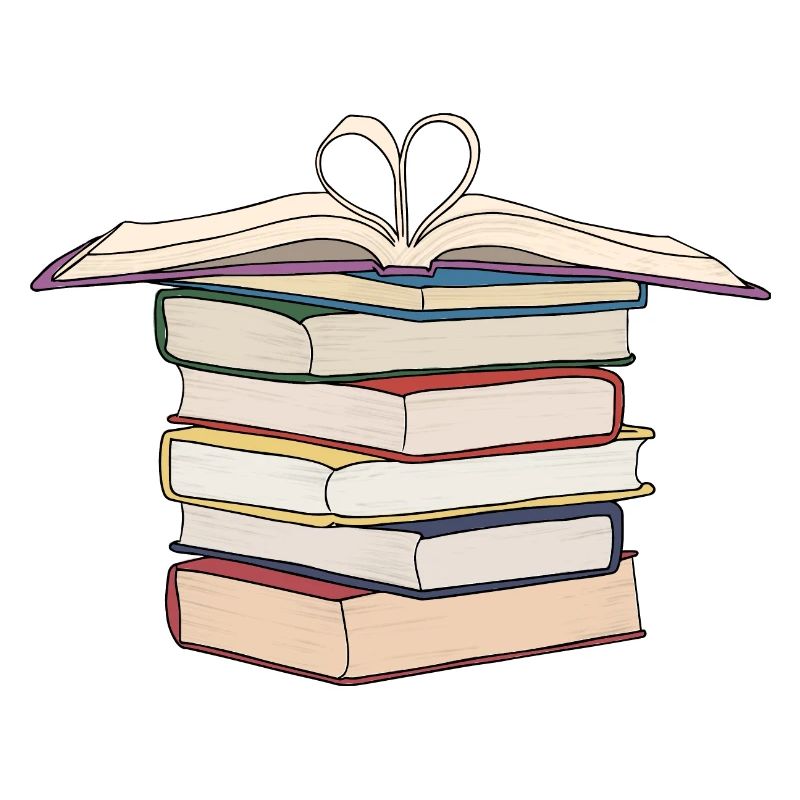Stack drawing of | books Drawing Books