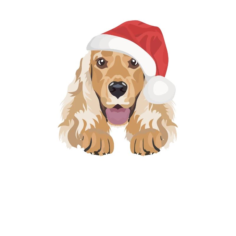 Deutsch Cocker Spaniel Merry Christmas