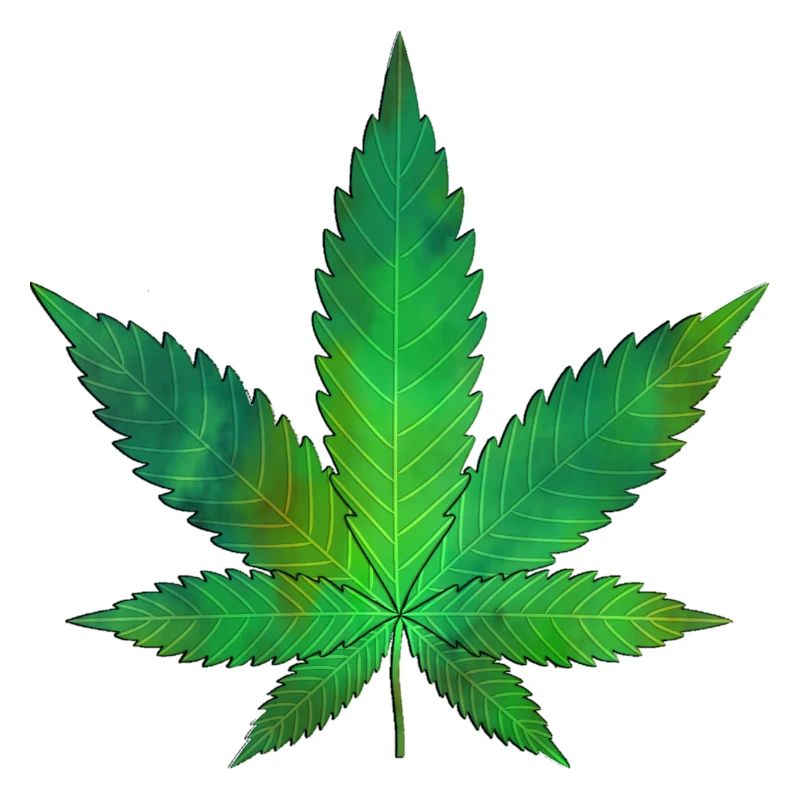 Weed Ölfarbe