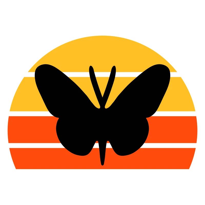 Schmetterling vor einer Halbsonne