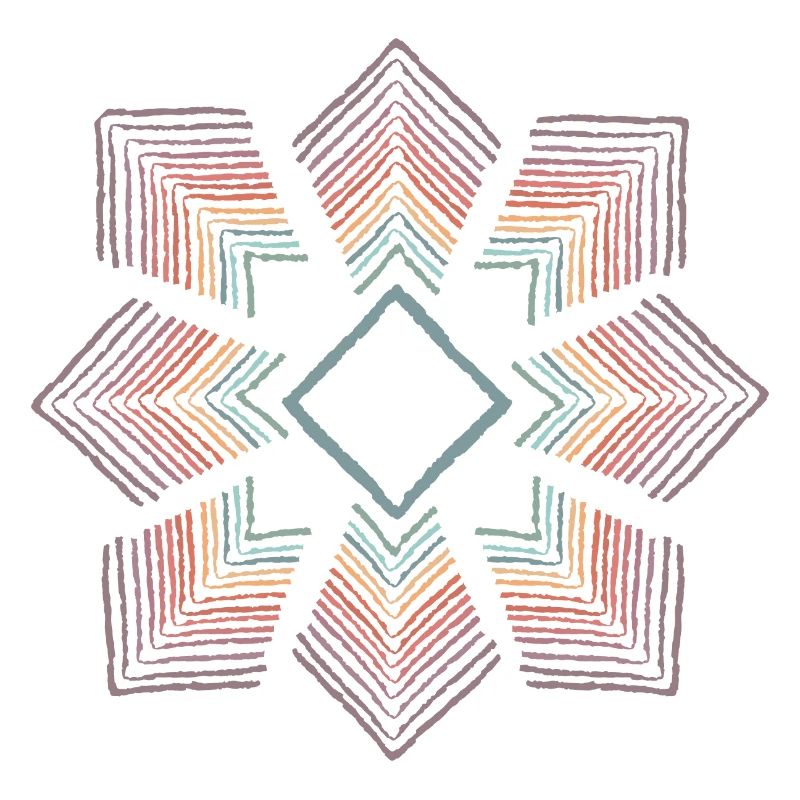 Fleur arc-en-ciel