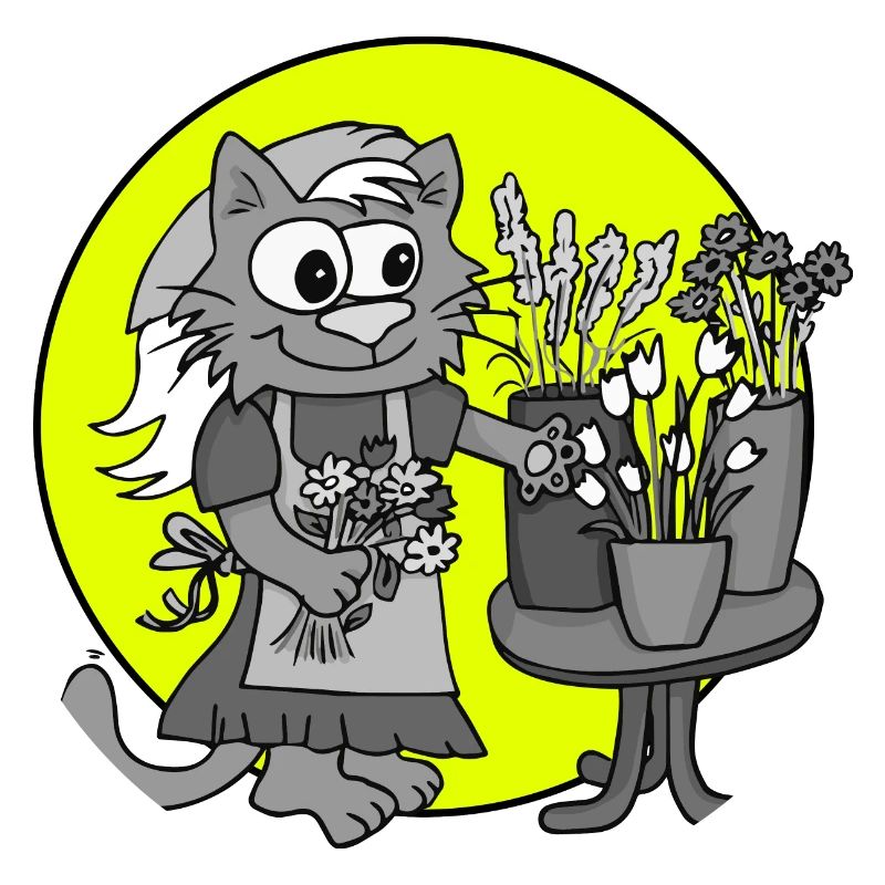 Profession Florist Retro