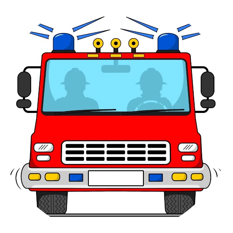 Fire engine without lettering