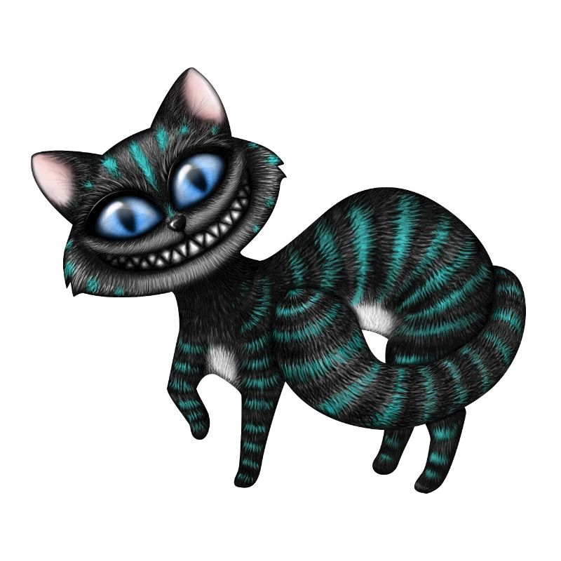 Blaue Cheshire Katze