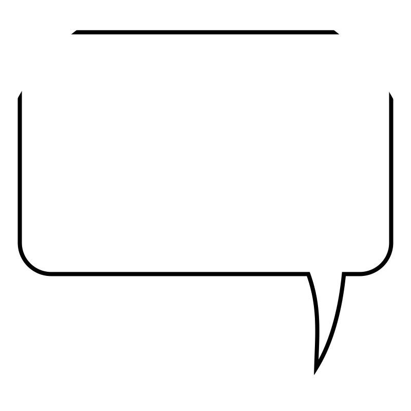 Speech bubble rectangle design