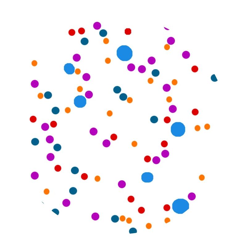 Points de couleur d’art abstrait