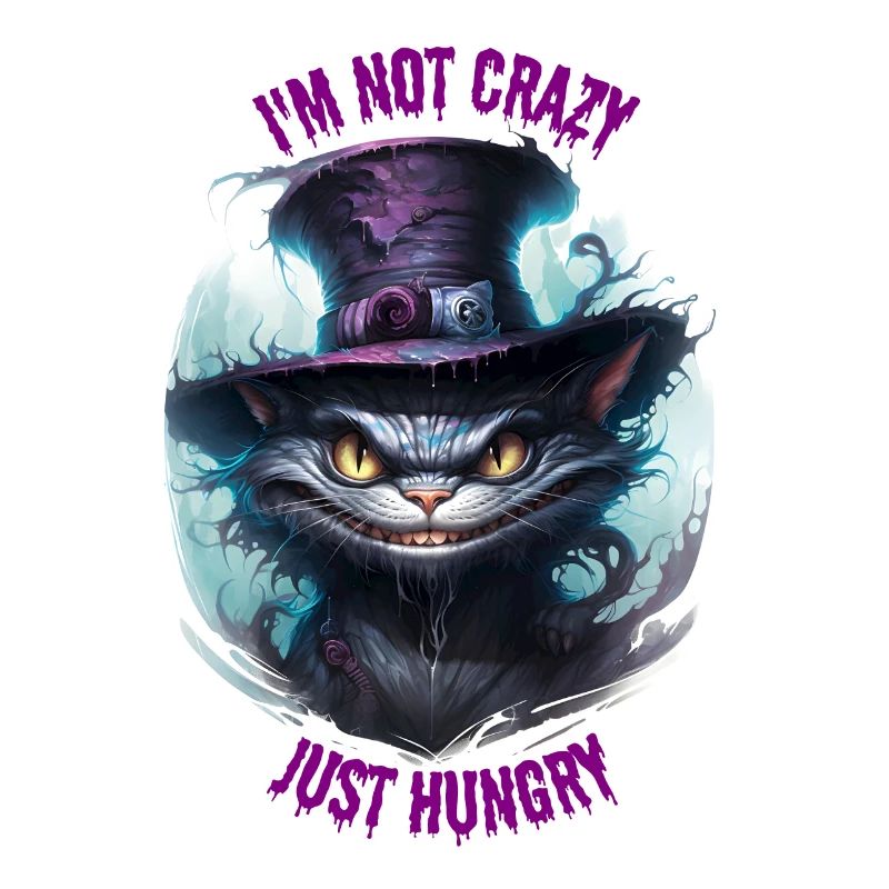 CHAT AFFAMÉ DU CHESHIRE