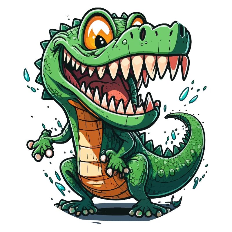 Gator souriant