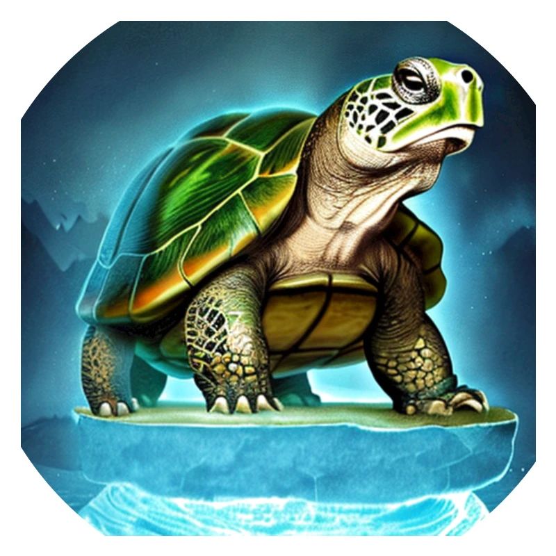 Turtle on a glacier