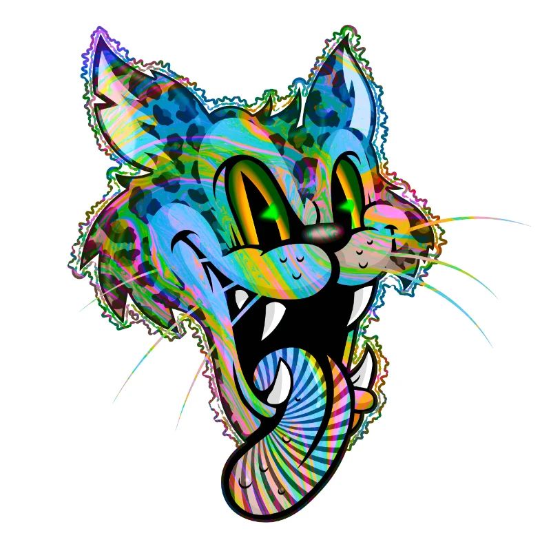 Leopard Comic Psychedelic