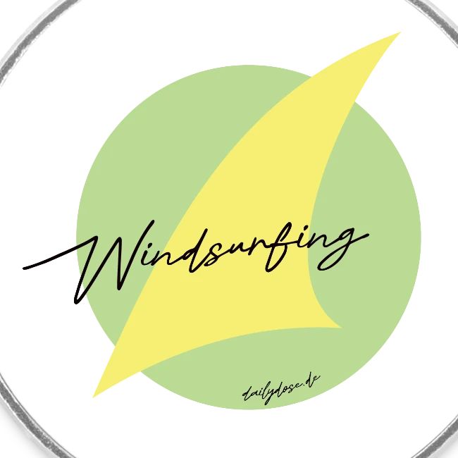 Windsurfing lettering and sails