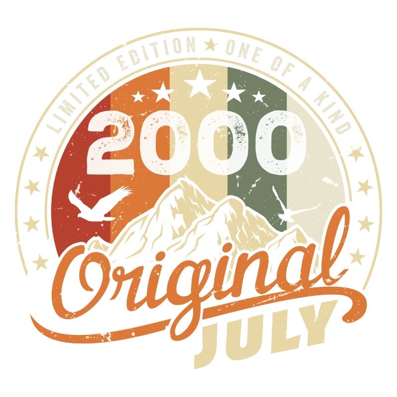 2000 Juli 2000 Shirt Geburtstag 2000 Geschenk
