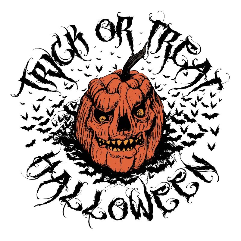 Halloween Süßes oder Saures Kürbis - Horror