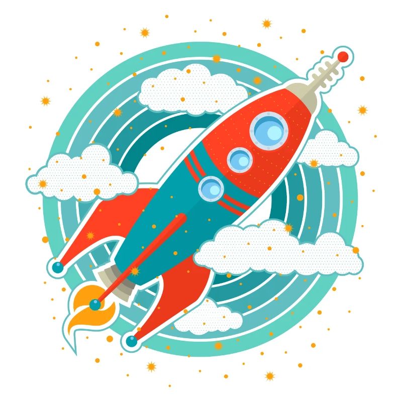 Retro Rocket (circles)