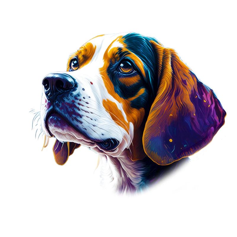 Beagle Abstract Art