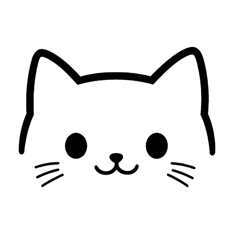 visage de chat, tête de chat, museau mignon