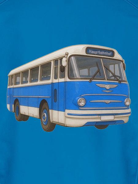 Old blue bus