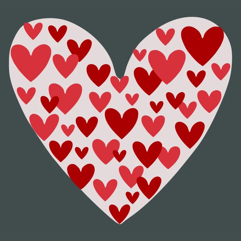 Many hearts pattern