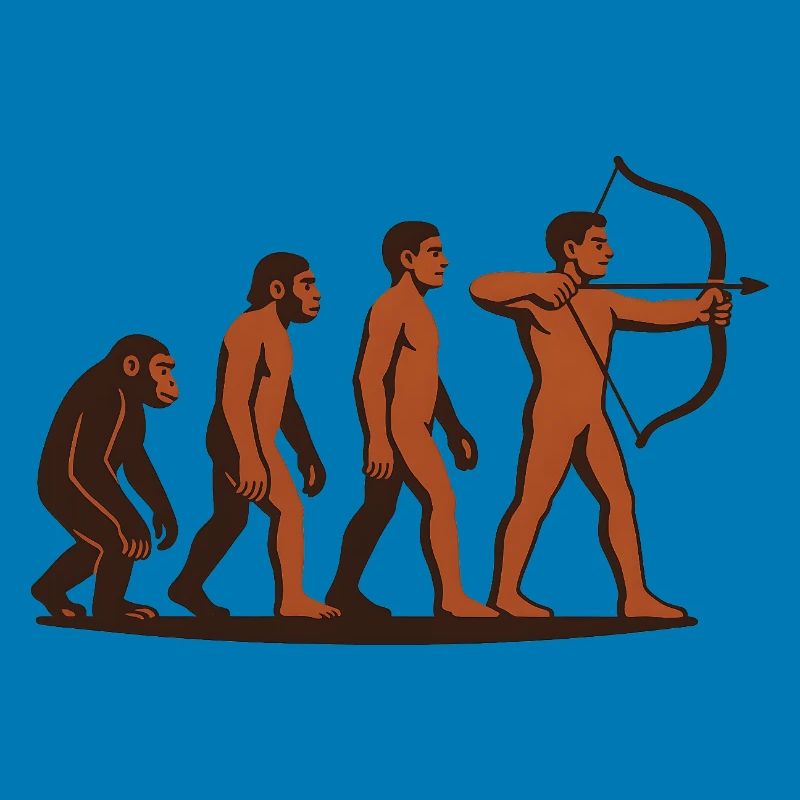 Evolution Bogenschießen Bogen Ziel Bogenschütze