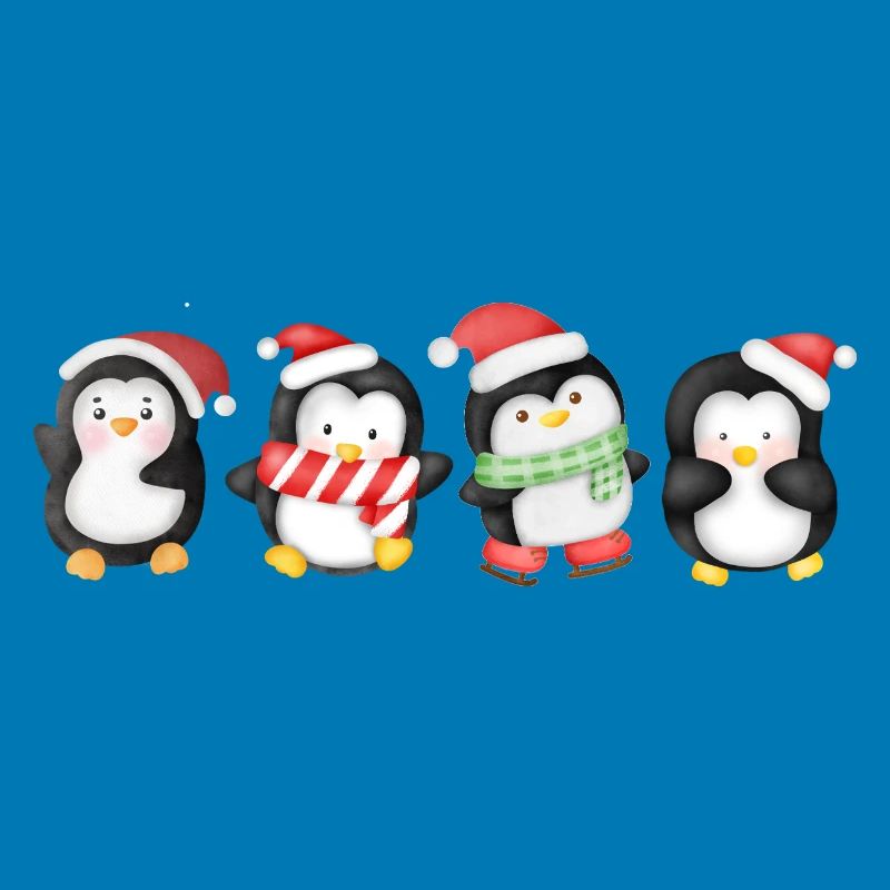 Funny pinguin Christmas