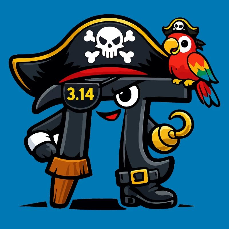 Pi devine les maths Jour Pi Pirate Design