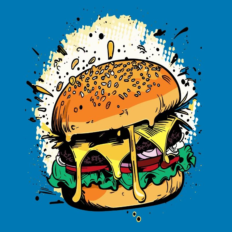Cheeseburger Comic Burger