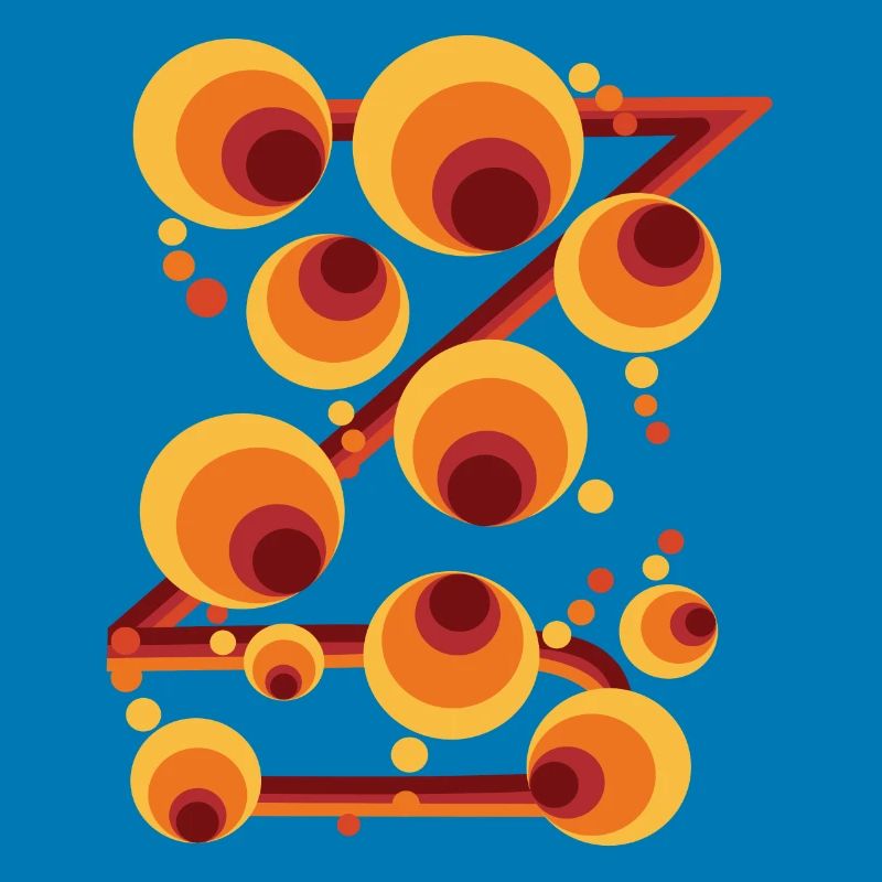 Abstract Polka Dot Circle Pattern
