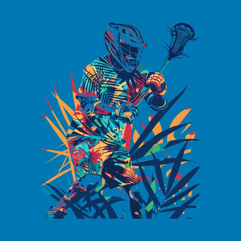 Lacrosse Player Comic Look