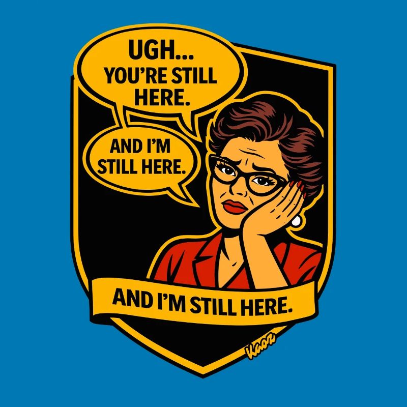 Retro Comic Lady: Still Here