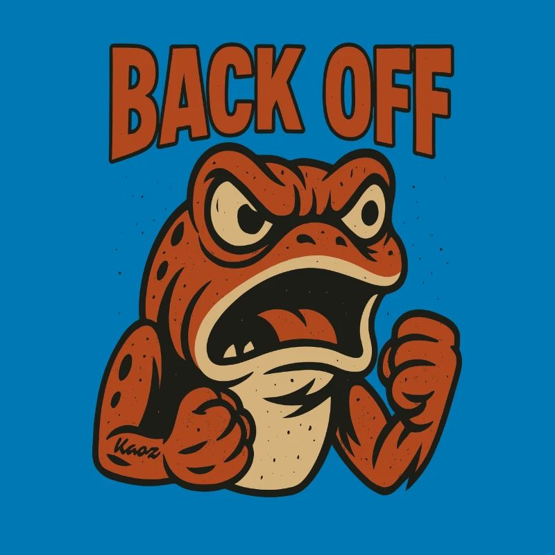 Back Off Angry Frog Patch