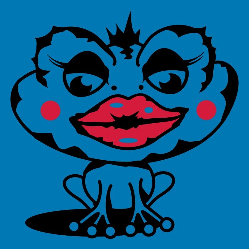 Eine Kröte mit dicker Lippe
