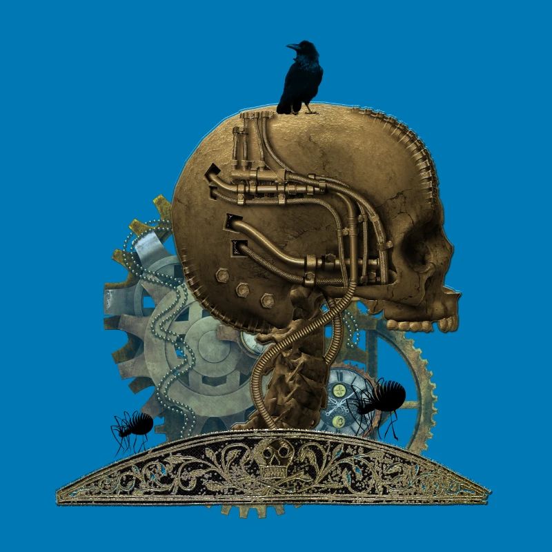 Stunning gruesome technical skull