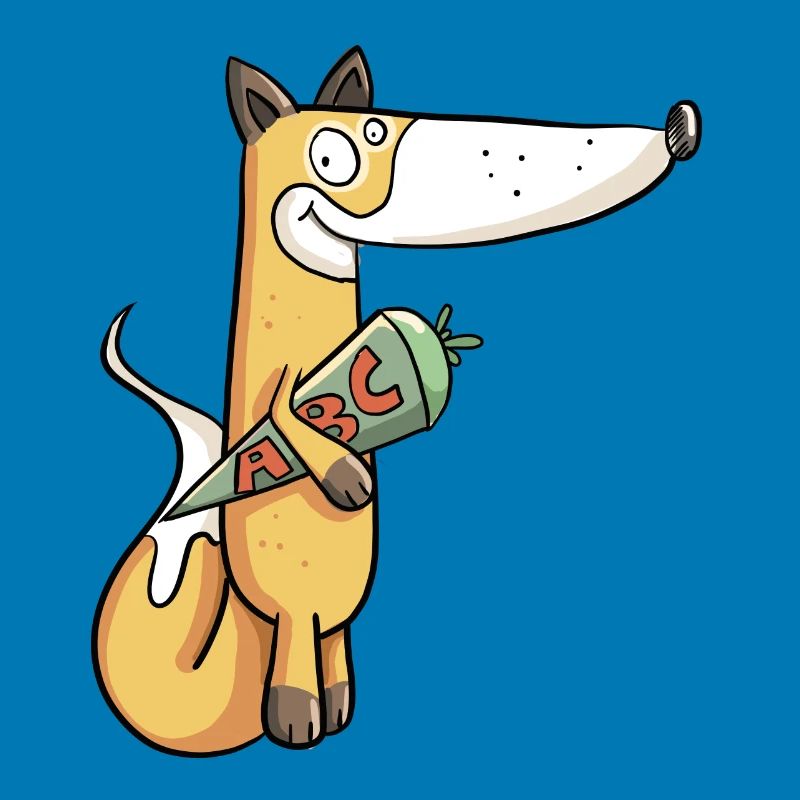 Schoolchild Fuchs I Einschulung Erstklässler