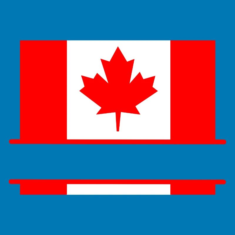 Flag Canada with maple leaf space for text