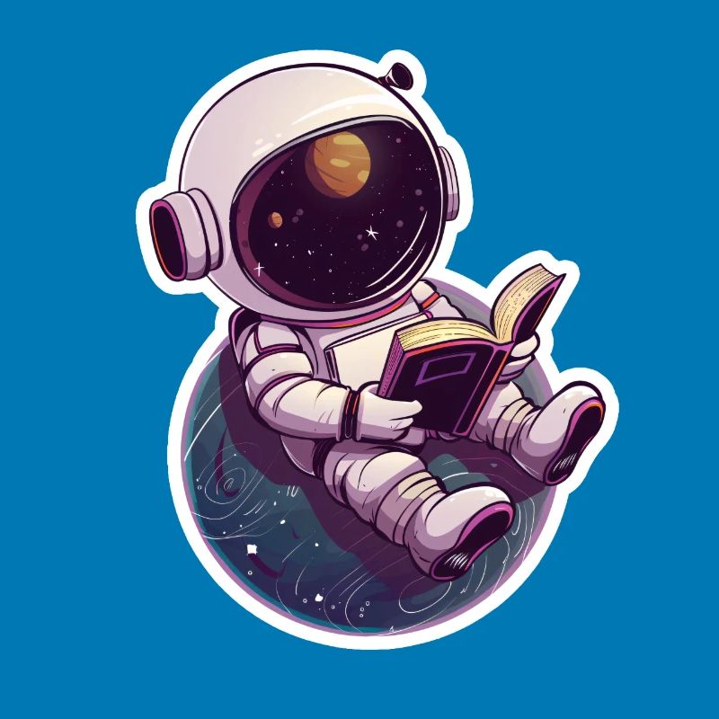 Astronaute lit devant la Terre – Space Design