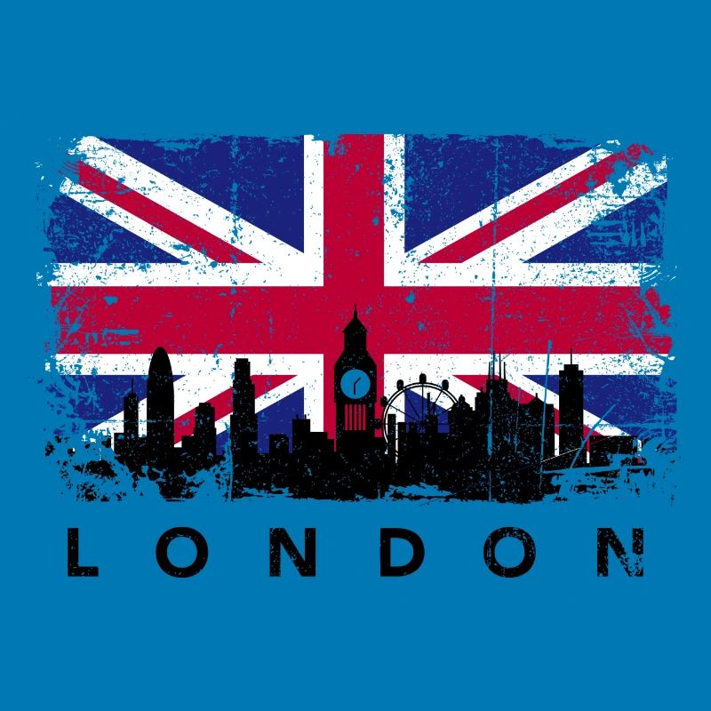 Union Jack Skyline Silhouette