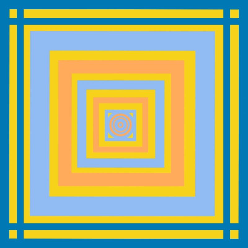 Geometric color play patterns
