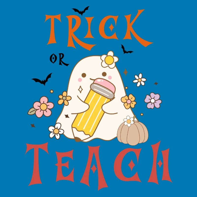 Halloween-Lehrer austricksen oder unterrichten