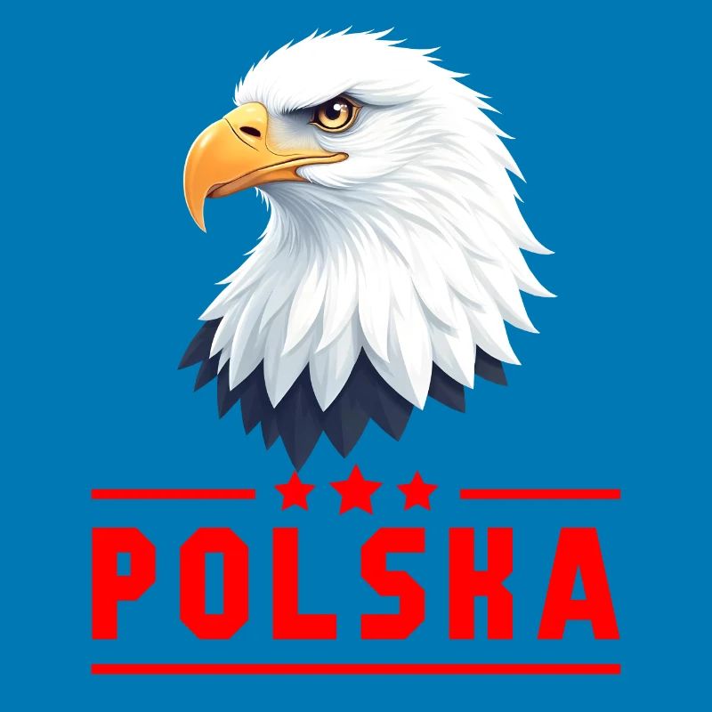POLAND Eagle red letters